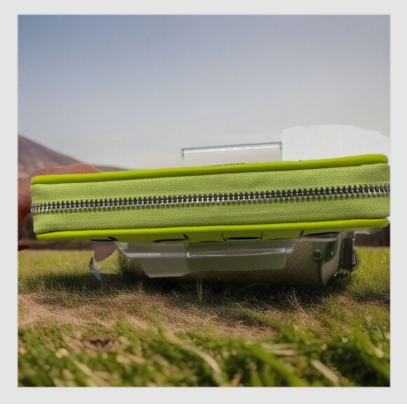 Michael Kors Jet Set Woven Walley Limeade New With Tag - Picture 7 of 8